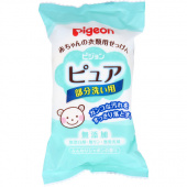 PIGEON Детское мыло гипоаллергенное со скваленом и керамидами, возраст 0+, кусковое 120 гр.