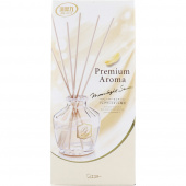 ST SHALDAN Premium Aroma «Лунное мыло» Освежитель воздуха для помещений + 6 деревянных палочек, цветочно-фруктовый аромат, основной блок 50 мл