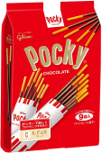 GLICO Pocky Тонкие палочки в молочном шоколаде, упаковка 133,2 гр., 9 порций * 7 шт. * 14,8 гр. 