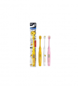 EBISU НАБОР Детских зубных щеток старше 6 лет, 3 шт: белая желтая розовая 