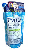 LION Жидкое средство для стирки ACRON деликатных тканей, шерсти, аромат мыла, 400 мл. сменная упаковка