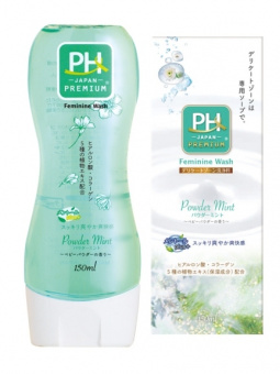 Жидкое мыло для интимной гигиены PH JAPAN PREMIUM аромат Powder Mint 150 мл, фото 1