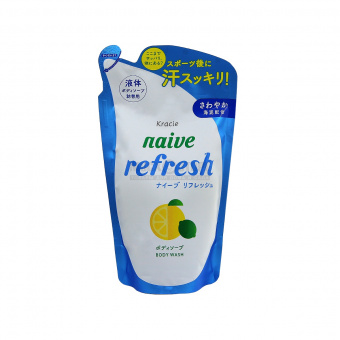 Мыло жидкое для тела Naive с ароматом цитрусовых,  мягкая упаковка  380 мл, фото 1