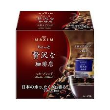 Кофе молотый AGF Little Luxury Mocha Blend MAXIM крепкий 8г*7шт  коробка, фото 1