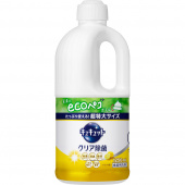 KAO Средство для мытья посуды CuCute Hybrit Wash с лимонной кислотой быстрое ополаскивание аромат лимона 1250 мл., бутылка с крышкой