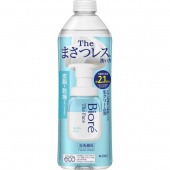 KAO Пенка-мусс для умывания BIORE Marshmallow Moist увлажняющая выравнивающая тон кожи, мягкий цветочный аромат, 340 мл бутылка с крышкой