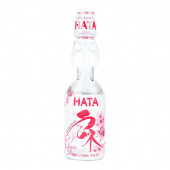 HATA KOSEN Лимонад Ramune Original РАМУНЕ сильно газированный безалкогольный с ароматом Сакуры, 200 мл., стеклянная бутылка со стеклянным шариком