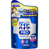 KAO Отбеливатель Attack Haiter PRO порошковый кислородный для цветного и белого белья, 450 гр. сменная упаковка