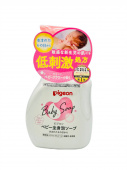 PIGEON Детское пенное мыло Baby foam Soap с керамидами и цветочным ароматом, возраст 0+, бутылка с пенообразователем 500 мл