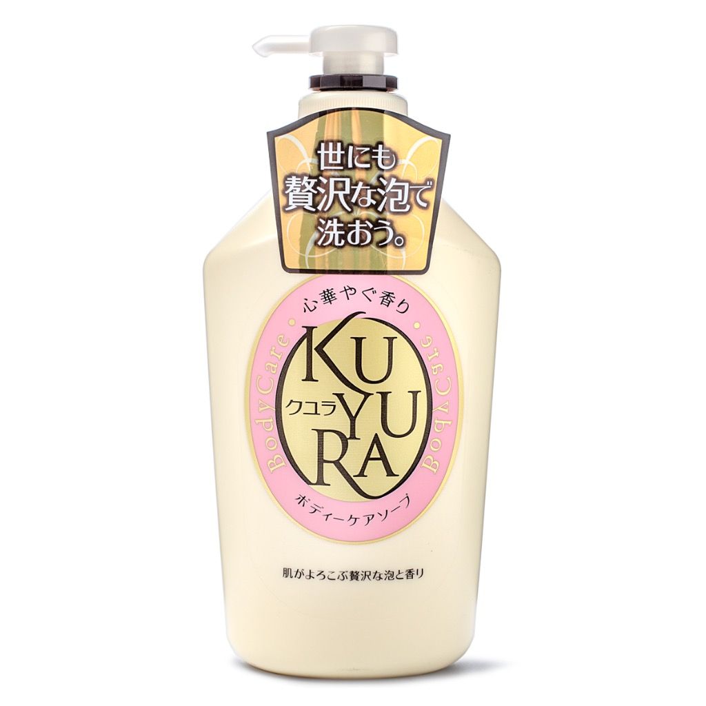 SHISEIDO KUYURA Жидкое мыло для тела увлажнение аромат цветов бутылка-дозатор 550 мл