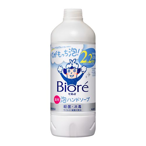 KAO Biore U Антибактериальная пенка для мытья рук с ароматом свежести, сменная упаковка 430 мл
