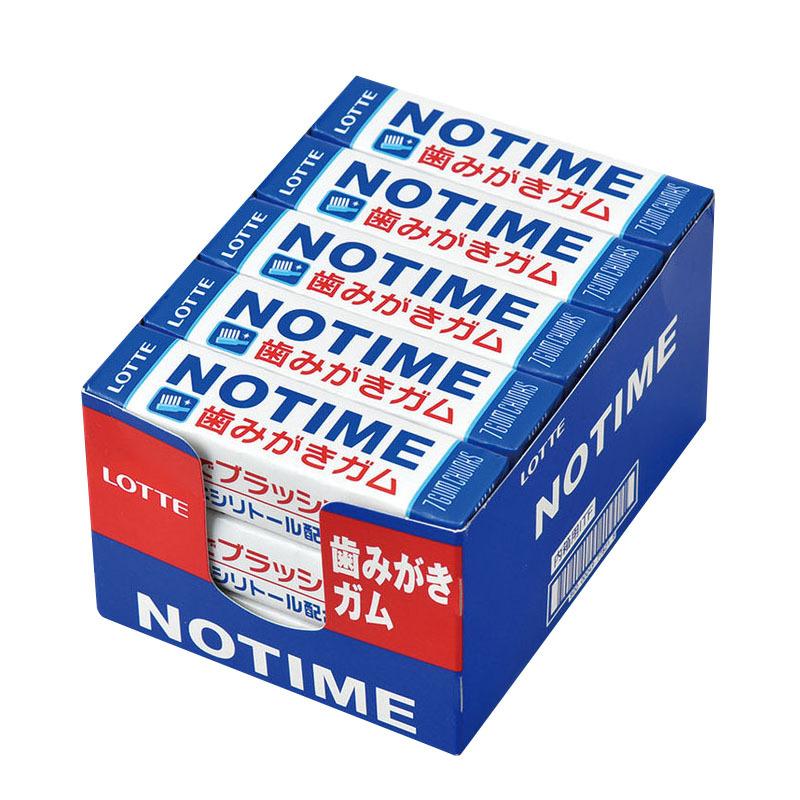 Жевательная резинка Для чистки зубов Lotte NoTime, блок 15 уп * 7 кубиков 
