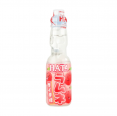 HATA KOSEN Напиток Ramune Litchi  РАМУНЕ газированный безалкогольный со вкусом Личи, 200 мл., стеклянная бутылка со стеклянным шариком