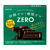 LOTTE Горький Шоколад 70% ZERO без сахара, 5 порций * 10 гр. (50 гр.)