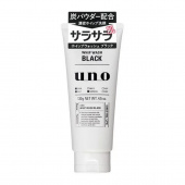 SHISEIDO Пенка для умывания UNO мужская с древесным углем для нормальной и жирной кожи, 130 гр., туба 