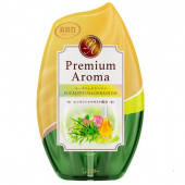 ST Освежитель воздуха жидкий Shoushuuriki Premium Aroma для помещений с арома маслами эвкалипта и герани, 400 мл.