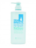 SHISEIDO Гель для душа SEA BREEZE охлаждающий дезодорирующий аромат мяты 600 мл бутылка с дозатором 