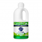 KAO Средство для мытья посуды CuCute Hybrit Wash с лимонной кислотой быстрое ополаскивание аромат зеленого чая 1250 мл., бутылка с крышкой