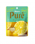 KANRO PURE Жевательный мармелад со вкусом лимона 56 гр 