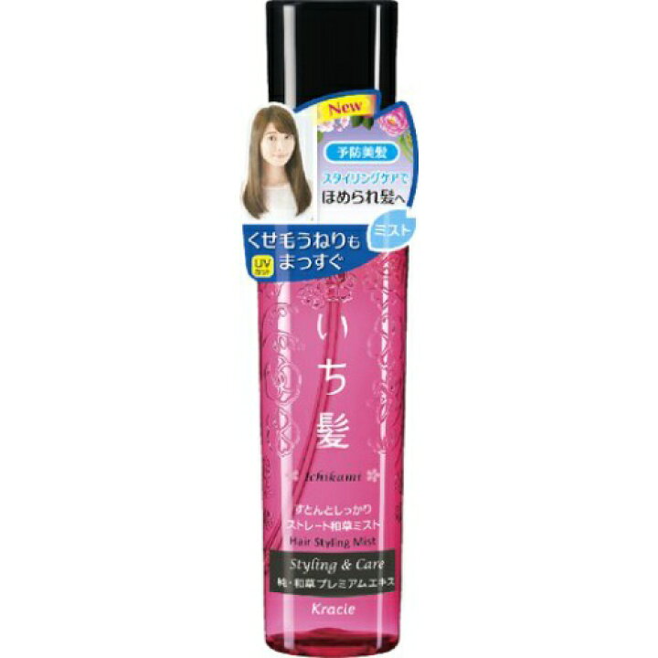 KRACIE Ichikami Спрей для выпрямления волос Ichikami - аромат горной сакуры, 150 мл
