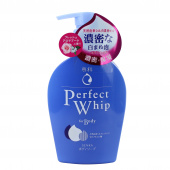 SHISEIDO Гель для душа Senka Perfect Whip с гиалуроновой кислотой и коллагеном нежный цветочный аромат, 500 мл., бутылка