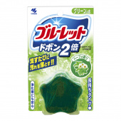 KOBAYASHI Очищающая таблетка BLUE WATER для бачка унитаза, окрашивает воду в голубовато-зеленый цвет, аромат луговых трав, 120 гр. 