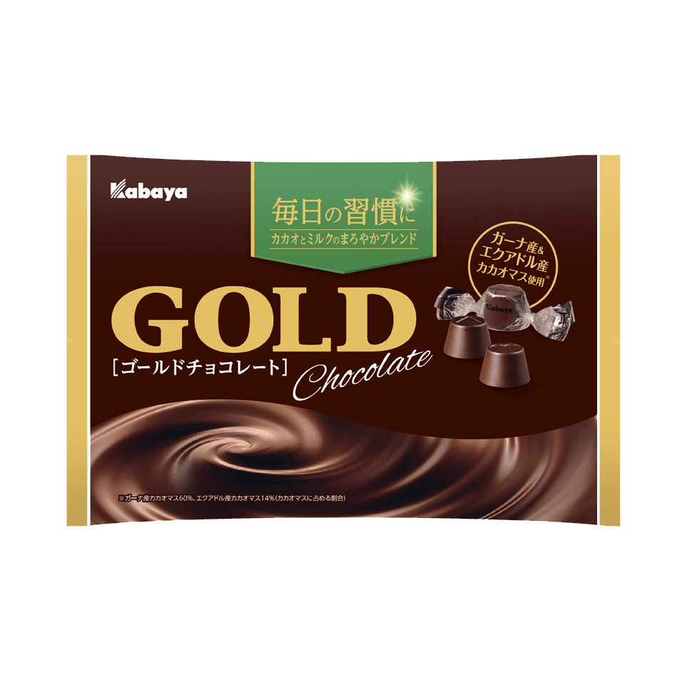 Kabaya Gold Chocolate Натуральный молочный шоколад, пакет 183 гр. 36 индивидуально упакованных конфет по 5 гр. 