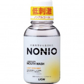 LION Ополаскиватель для полости рта  антибактериальный NONIO Mouth Wash cо вкусом мяты и лемонграсса без спирта 80 мл