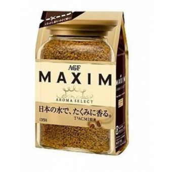 Кофе растворимый AGF Aroma Select MAXIM крепкий 135гр  мягкая упаковка, фото 1