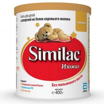 Смесь Similac Изомил 0 мес ж/б 400гр, фото 1
