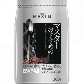 Кофе молотый AGF Special Blend MAXIM крепкий 260гр  мягкая упаковка, фото 1