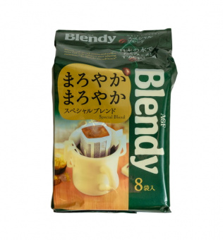 Кофе молотый AGF BLENDY Special Blend MAXIM мягкий 7гр*8шт  коробка, фото 1