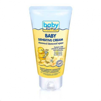 BABYLINE Крем детский baby sensitive cream с ромашкой и пантенолом возраст 0+ туба 75мл, фото 1