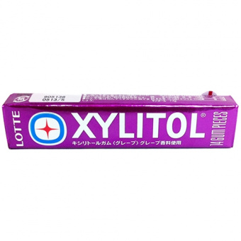 Жевательная резинка Lotte Xylitol со вкусом винограда без сахара 14шт, фото 1