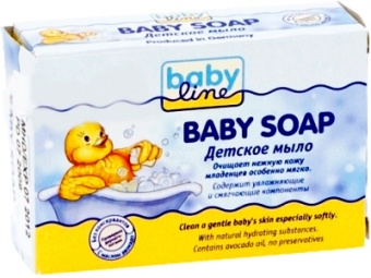 BABYLINE Мыло д/детей Baby Soap  возраст 0+ кусковое 100гр, фото 1