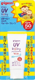 PIGEON Молочко для лица и тела PIGEON UV SPF50 возраст 0+ туба 20гр, фото 2