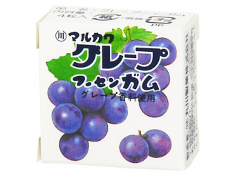Marukawa Marble Grape Жевательная резинка Виноград 1 упаковка 5,4 гр, фото 1