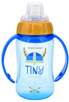 Бутылочка-поильник Canpol Babies с силиконовой трубочкой синий, фото 1