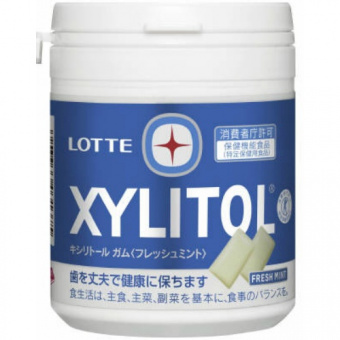 Жевательная резинка Lotte Xylitol с освежающим мятным вкусом 143 гр, фото 1
