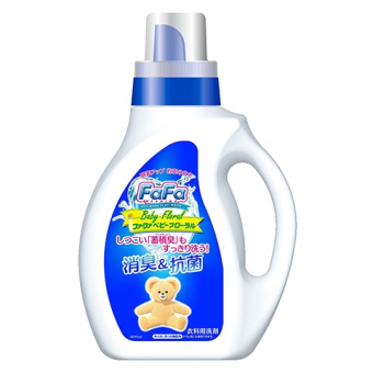 Жидкое средство для стирки NISSAN FaFa Baby Floral для детского белья цветочно-лесной аромат 900 мл   бутылка, фото 1