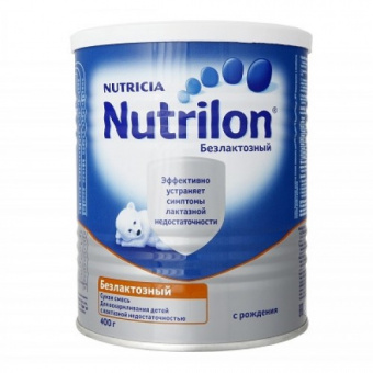 Смесь NUTRILON Безлактозный с 0 до 12 мес ж/б 400гр, фото 1