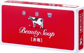 Мыло для рук COW твердое Beauty Soap  аромат букета роз кусковое (красная) 3шт по 100гр, фото 1