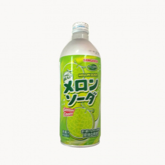 Напиток Sangaria Hajikete Melon безалкогольный газированный Дыня 500 мл (бутылка металлическая), фото 3