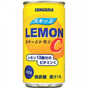 Напиток Sangaria Lemon C безалкогольный газированный Лимон 190 мл банка металлическая, фото 1