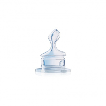 NUK Соска для бутылки антиколик ортодонич. формы из силикона с воздушным клапаном размер1 до 6мес 1ш, фото 1