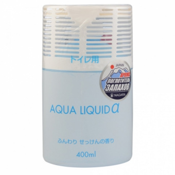 Средство для поглощения запаха NAGARA Aqua Liquid для туалета дезодорирующий аромат мыла жидкий 400 мл  флакон, фото 1