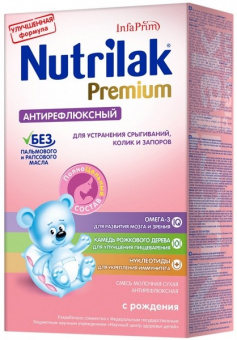 Смесь NUTRILAK  Premium Антирефлюксный 0-6 мес короб 350гр, фото 1