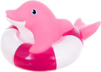 Игрушка Canpol резиновая Зверюшки розовая 1шт, фото 1