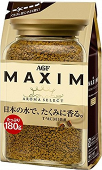 Кофе растворимый AGF Aroma Select MAXIM крепкий 180гр  мягкая упаковка, фото 1